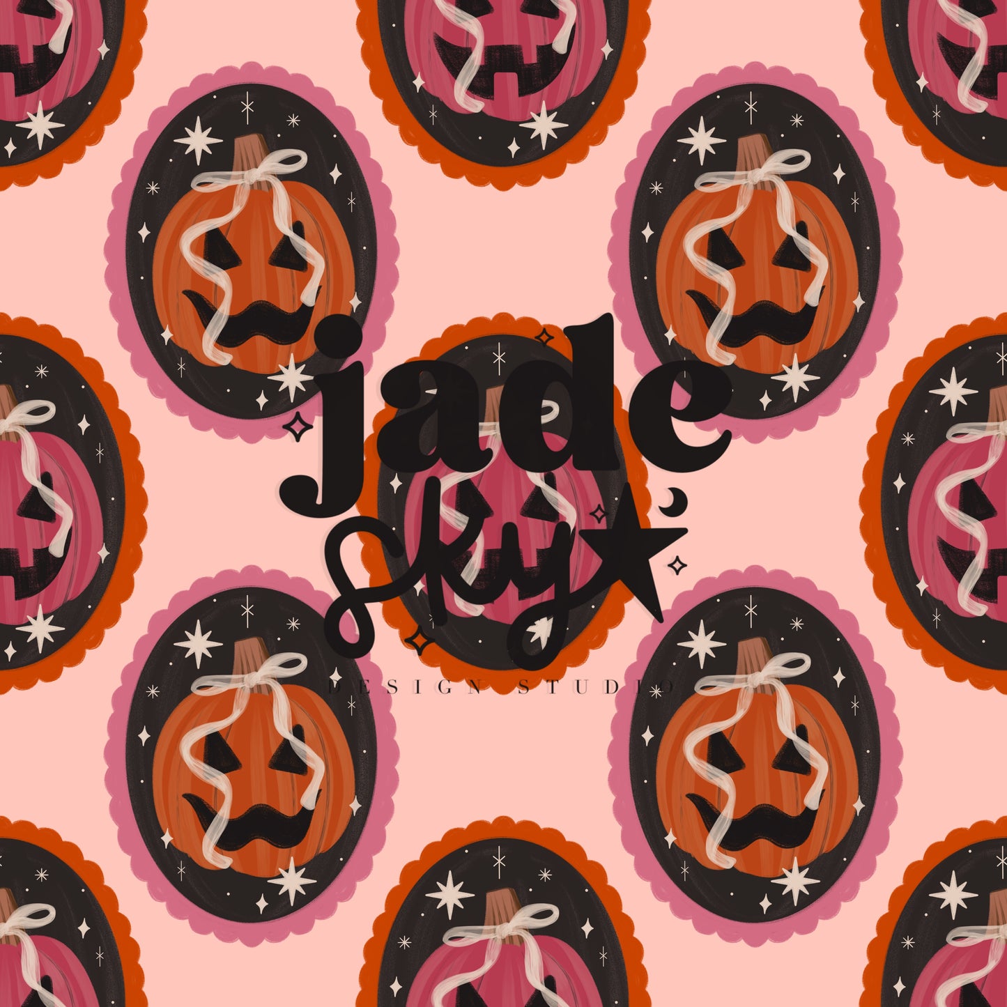 Coquette Jack-O-Lantern frames