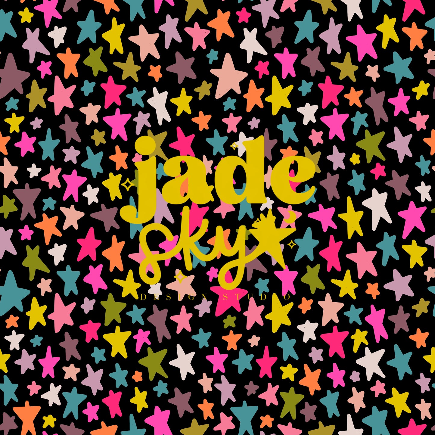 Sketchy Colorful Stars
