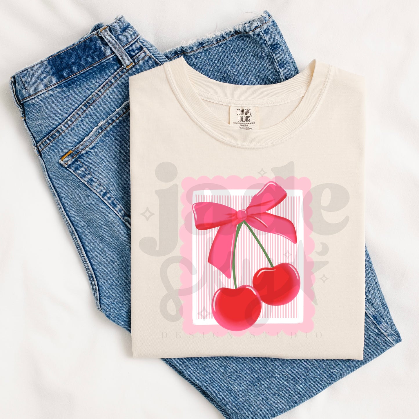 Coquette Cherry Stamp PNG