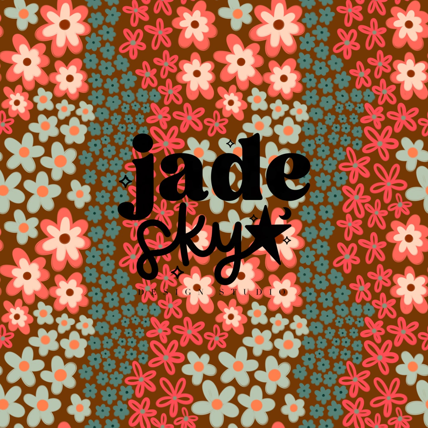 Flower doodles (retro vibe)
