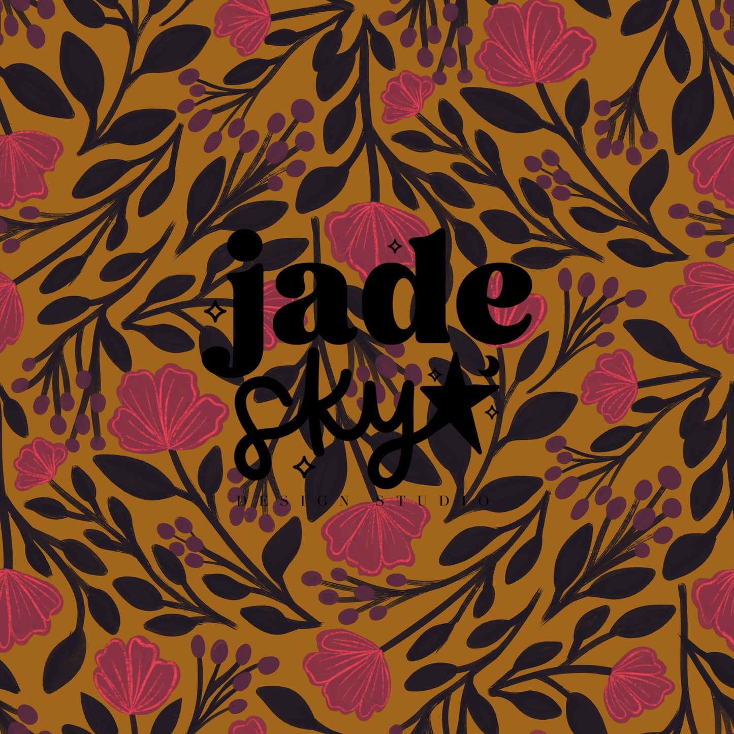 Golden berry floral