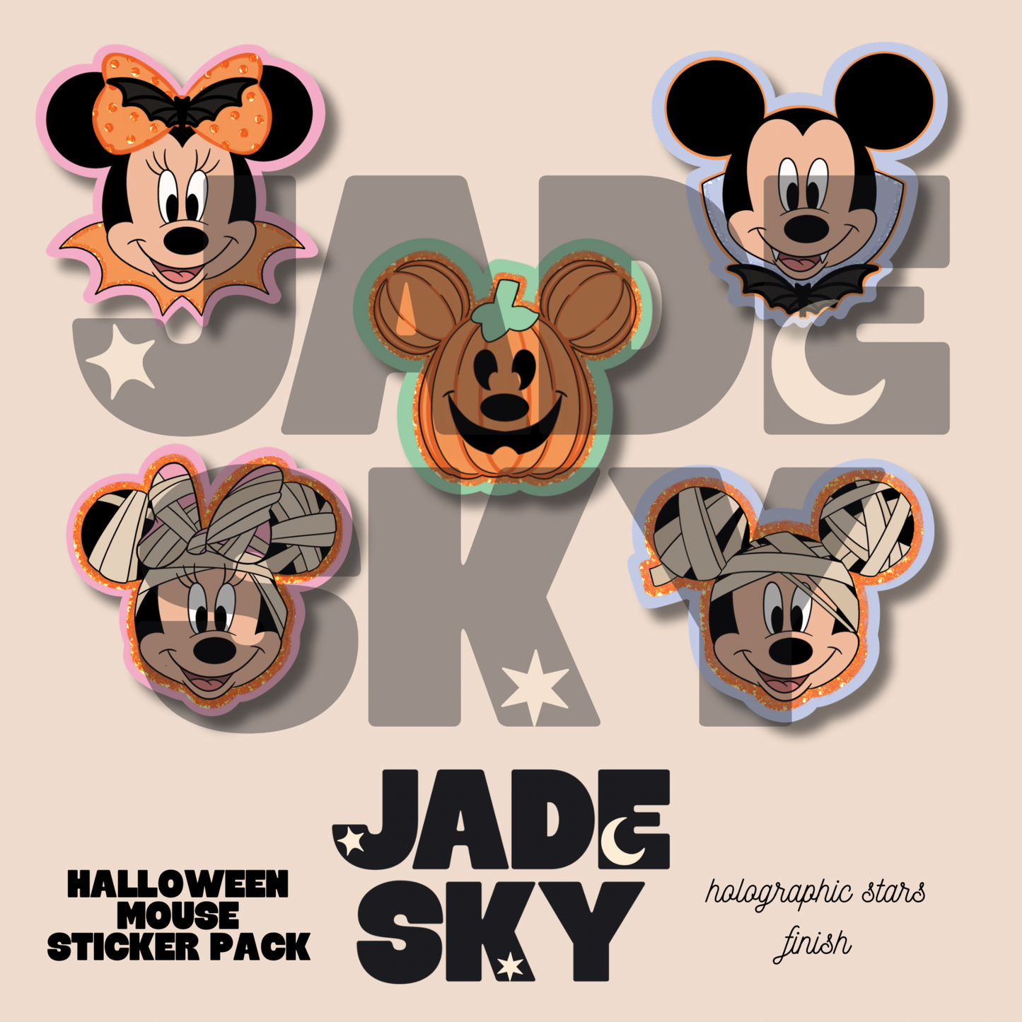 Halloween Mouse Sticker Pack