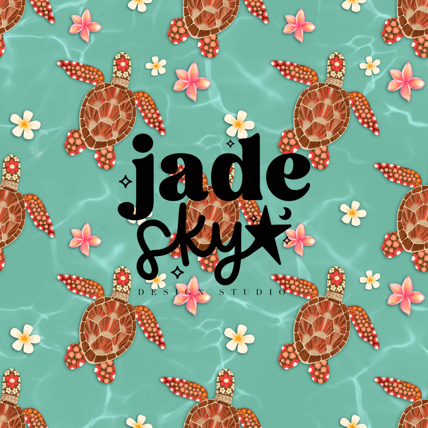 Floral Sea Turtle