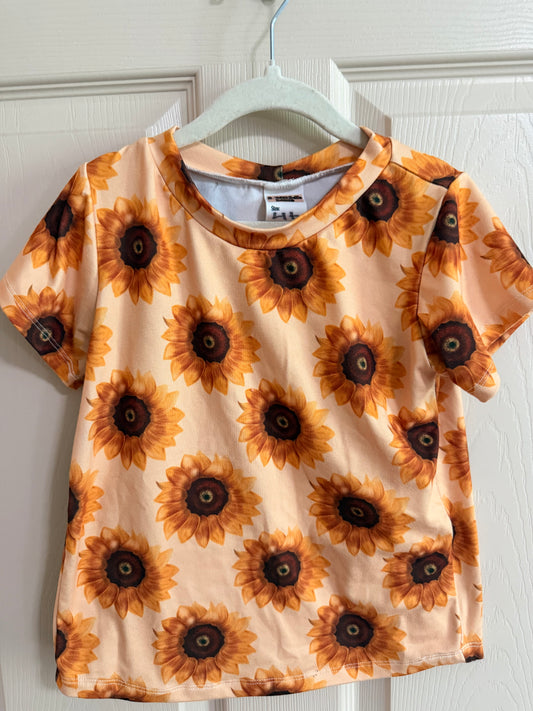 4t sunflower boxy tee