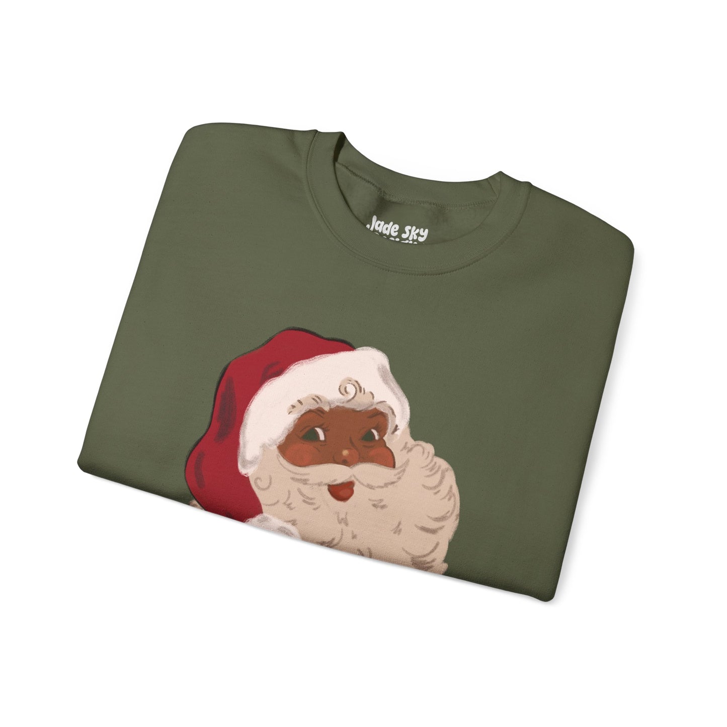Vintage Brown Santa Crewneck Sweatshirt