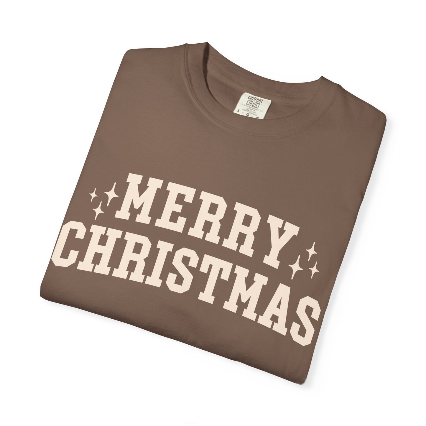 Merry Christmas Comfort Colors Tee