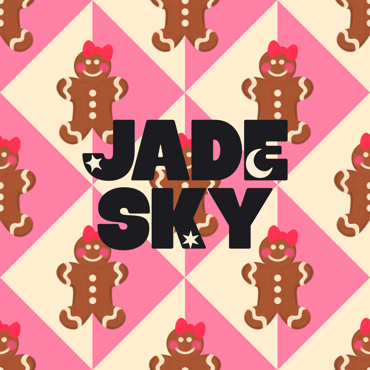 Holly Jolly Gingerbread Pink