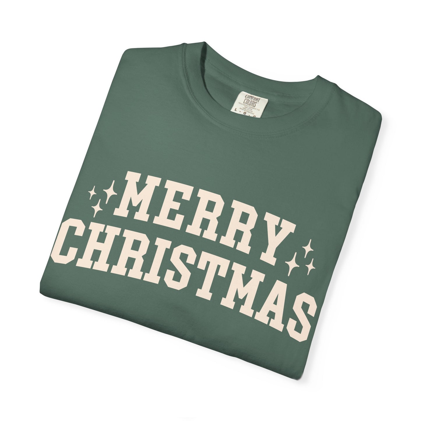 Merry Christmas Comfort Colors Tee