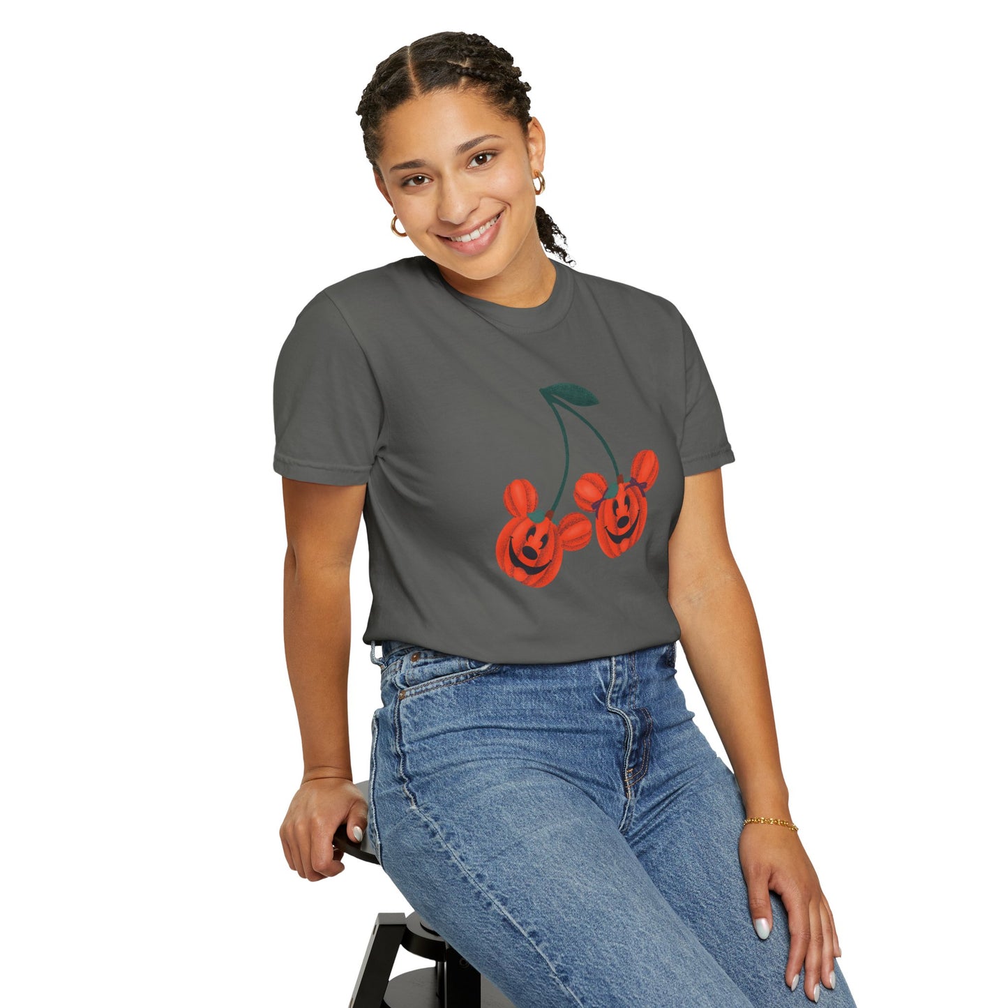 Magical Mouse Cherry Pumpkin Comfort Colors Tee