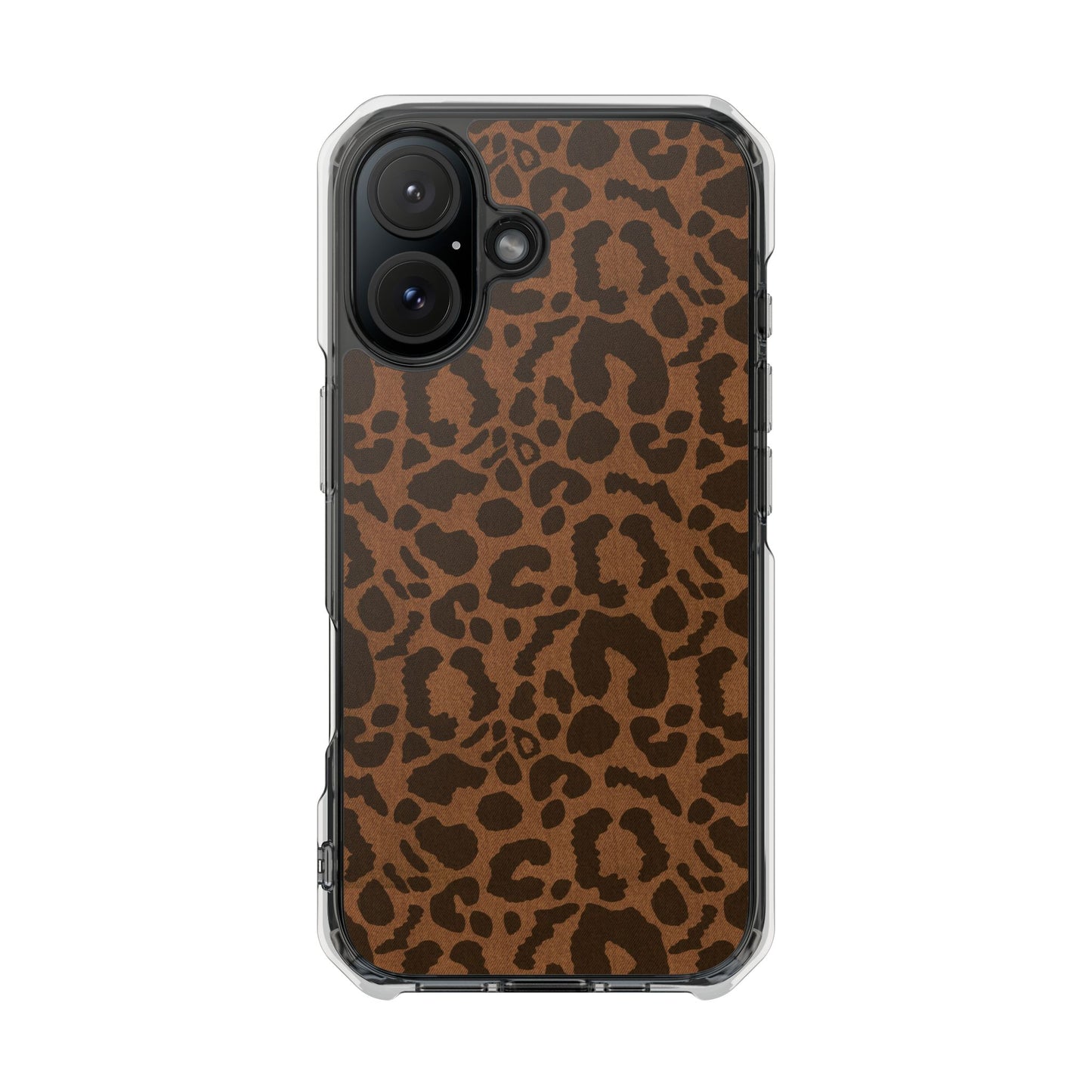 Cheetah Denim Magnetic Clear Impact Case