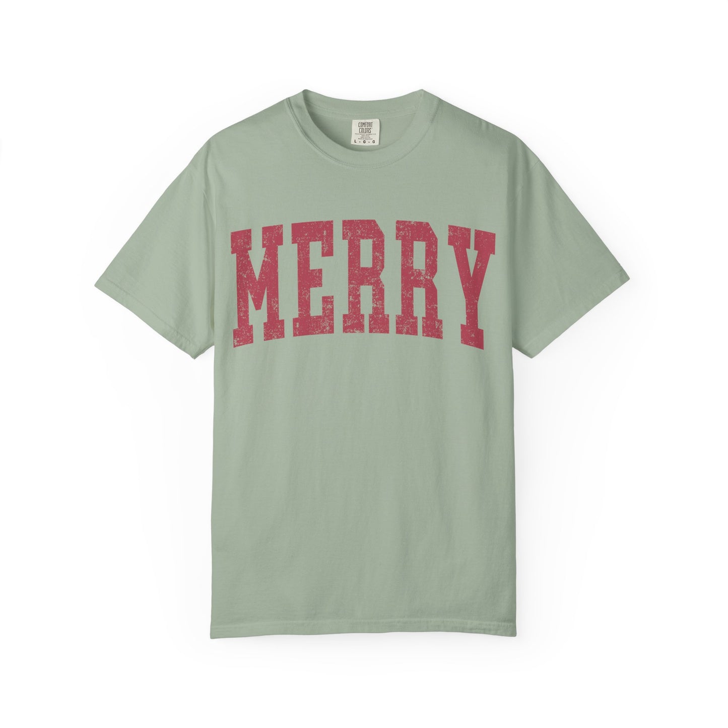 Merry Distressed Comfort Colors Tee