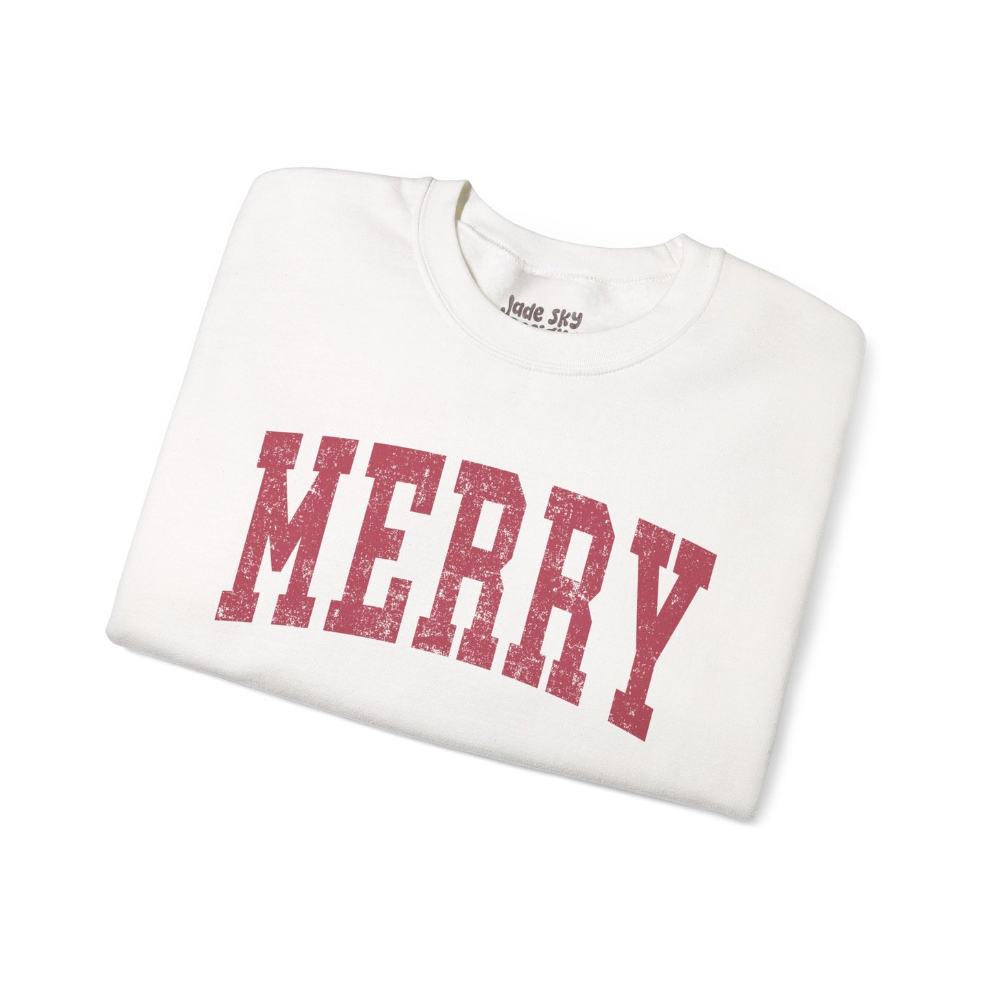 Merry Crewneck Sweatshirt (Red Lettering)