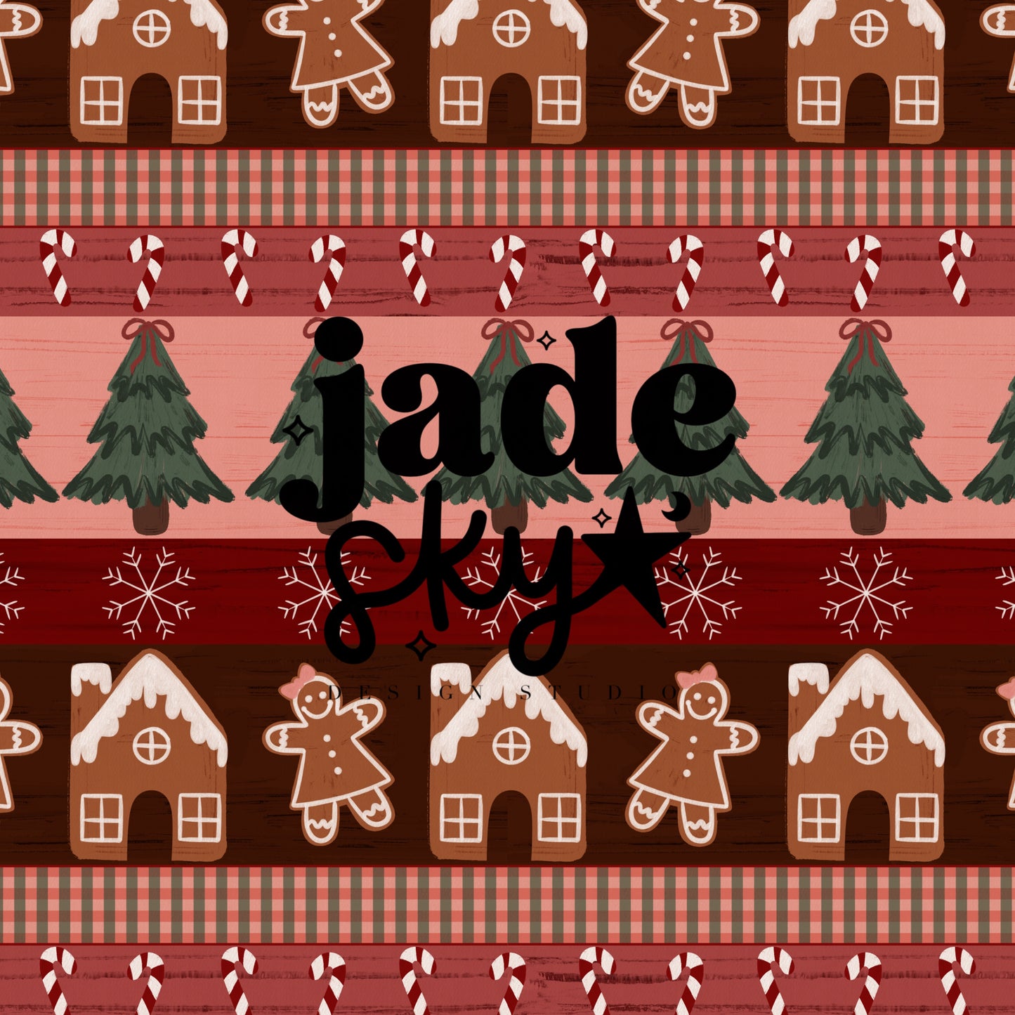 Christmas Sweater Stripes (pink)