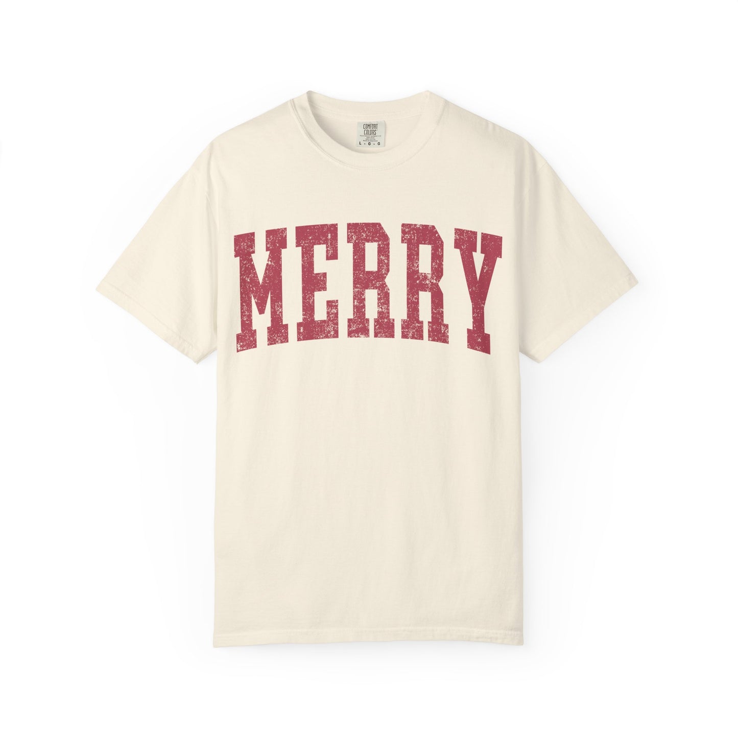 Merry Distressed Comfort Colors Tee