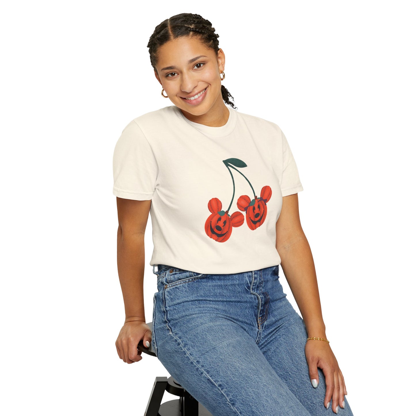 Magical Mouse Cherry Pumpkin Comfort Colors Tee