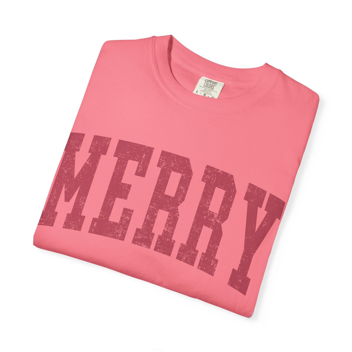 Merry Distressed Comfort Colors Tee