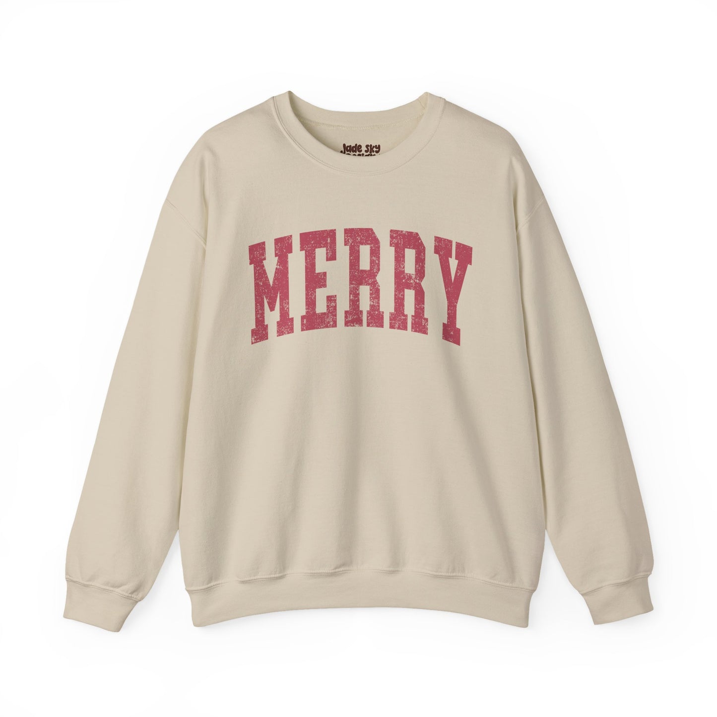 Merry Crewneck Sweatshirt (Red Lettering)