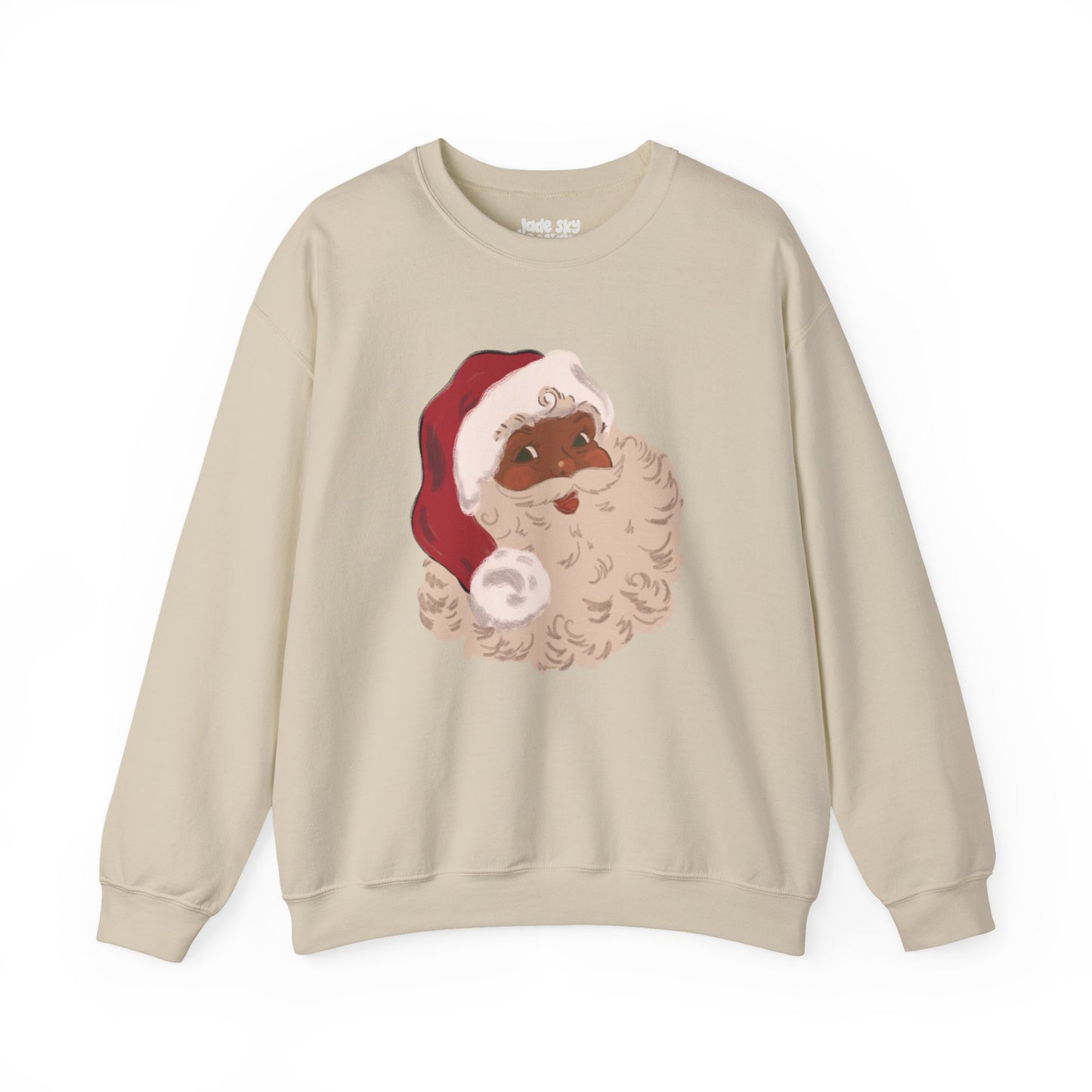 Vintage Brown Santa Crewneck Sweatshirt