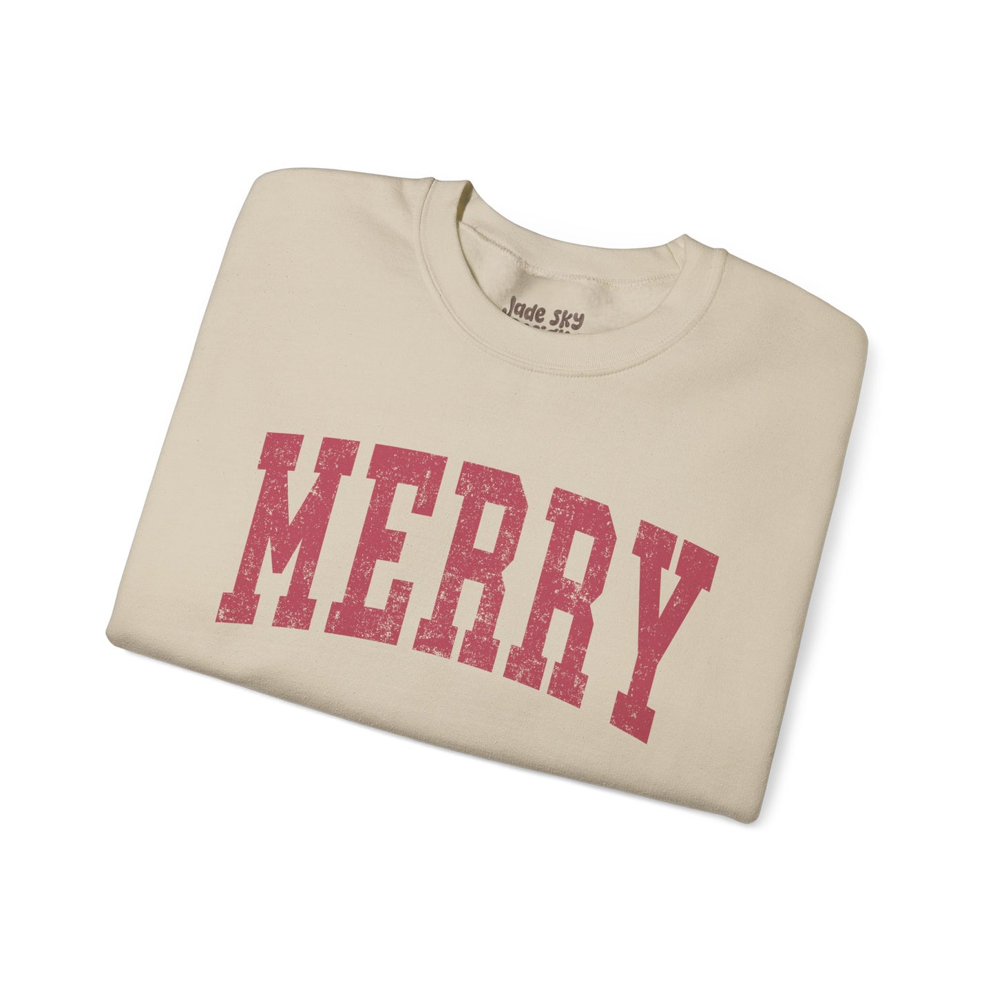 Merry Crewneck Sweatshirt (Red Lettering)