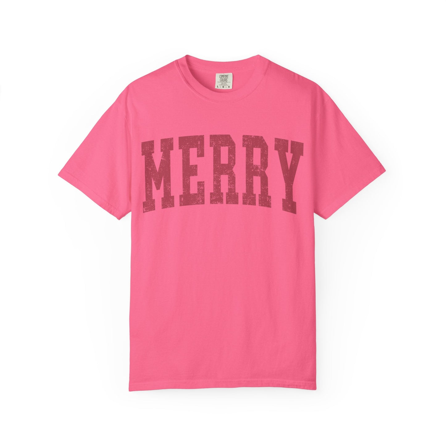 Merry Distressed Comfort Colors Tee
