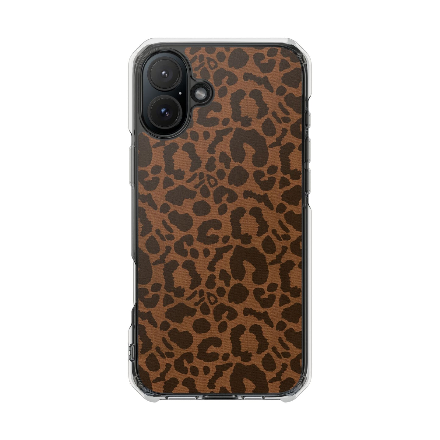 Cheetah Denim Magnetic Clear Impact Case