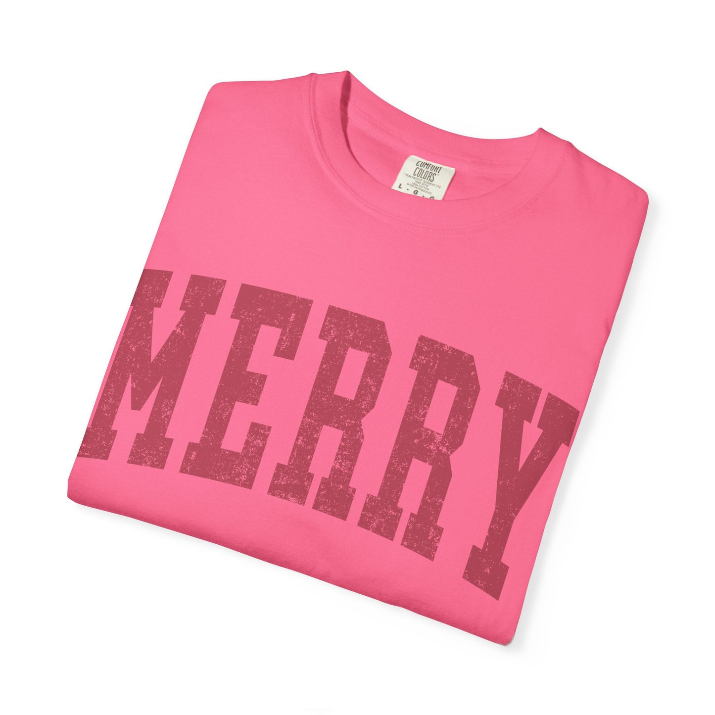 Merry Distressed Comfort Colors Tee