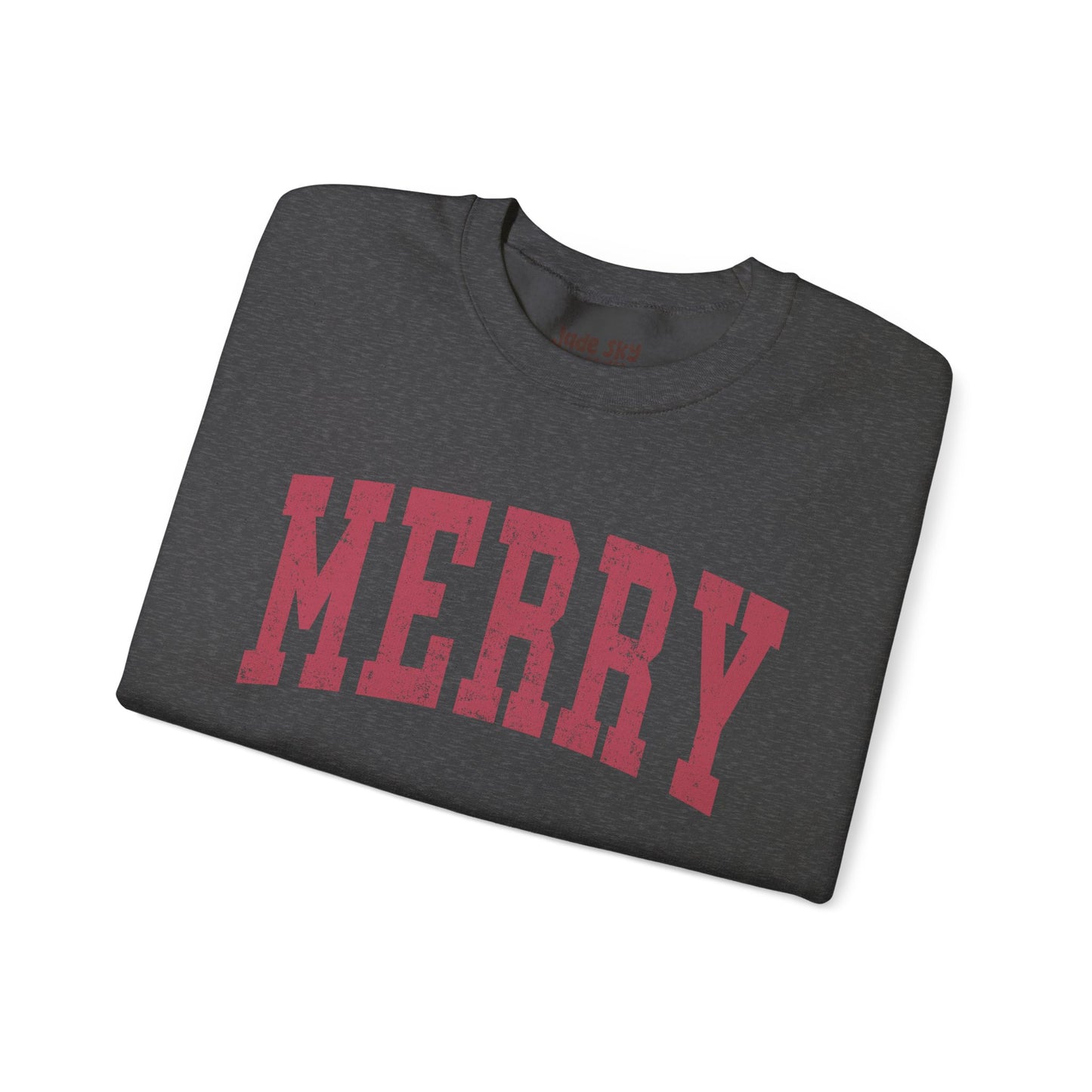 Merry Crewneck Sweatshirt (Red Lettering)
