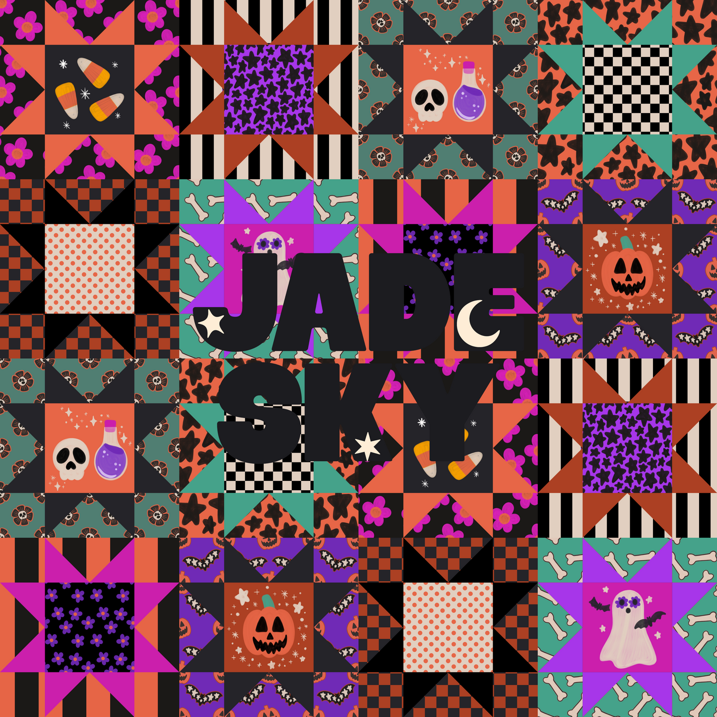 Halloween Quilt Bundle (6 file bundle)