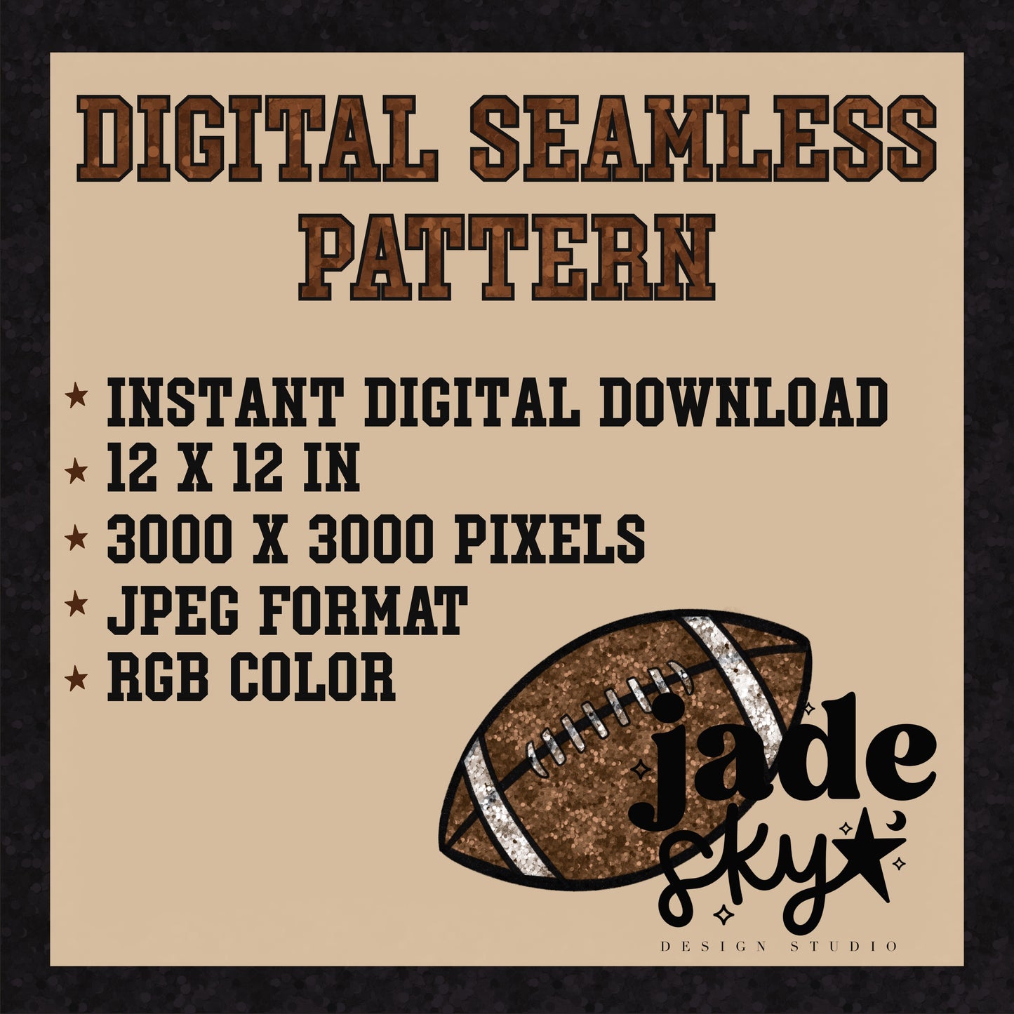 Jacksonville flannel seamless pattern