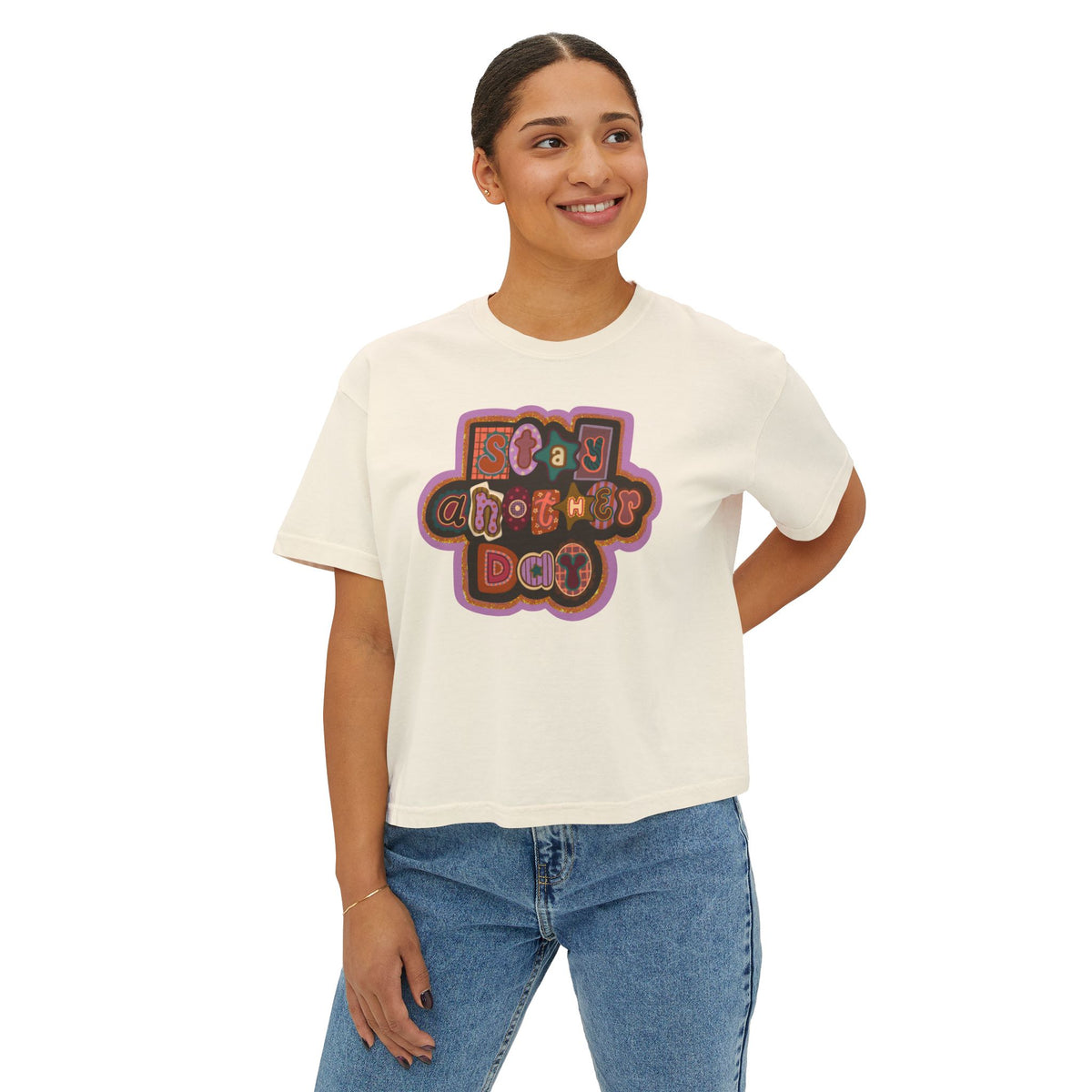 Stay Another Day Comfort Colors Boxy Tee