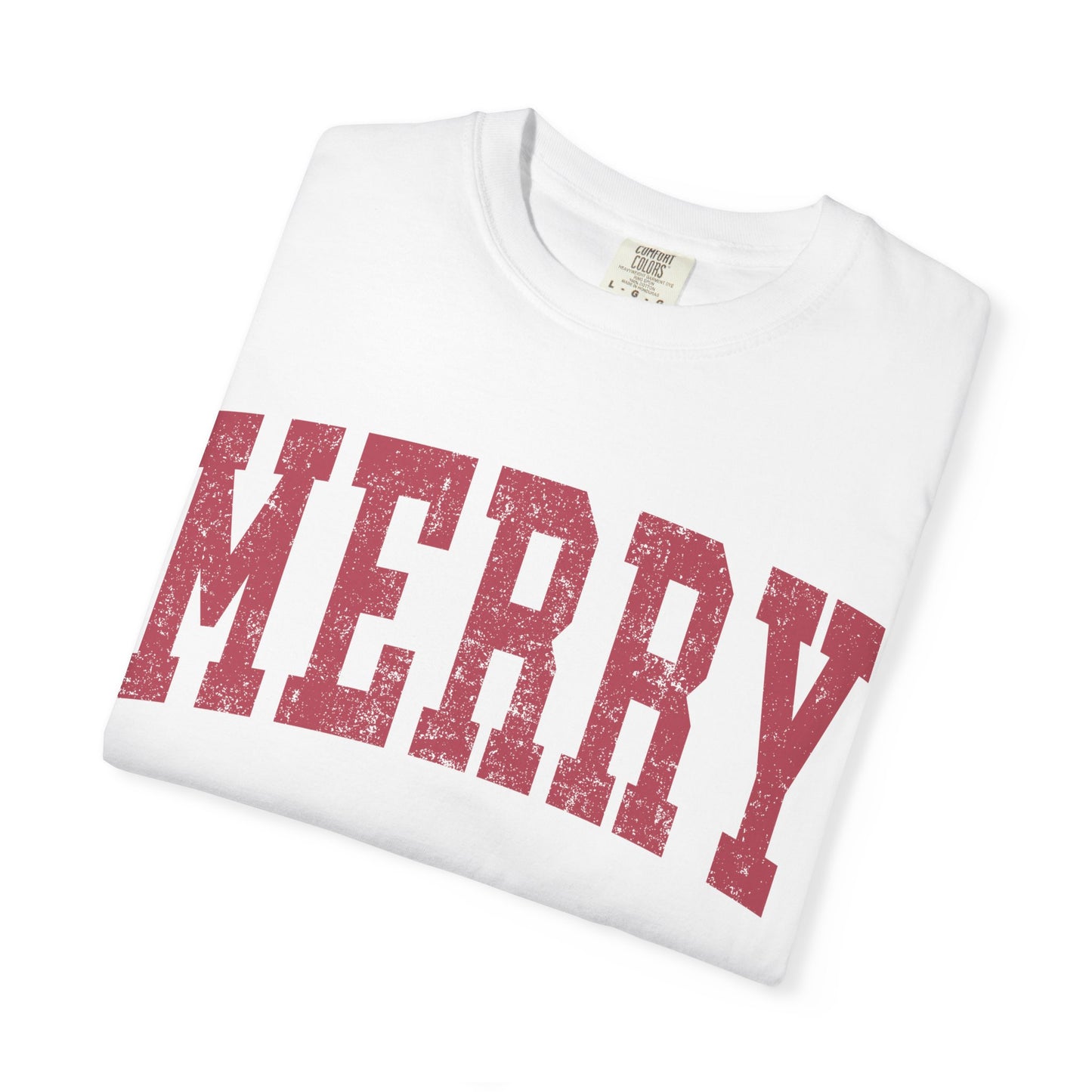Merry Distressed Comfort Colors Tee