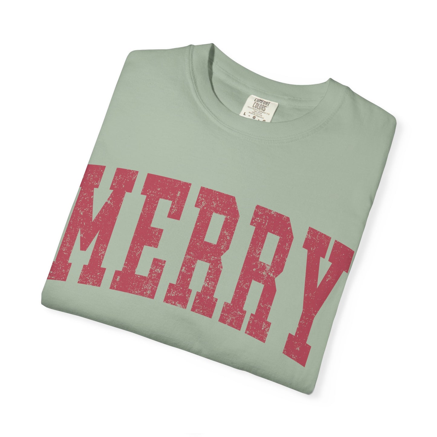 Merry Distressed Comfort Colors Tee