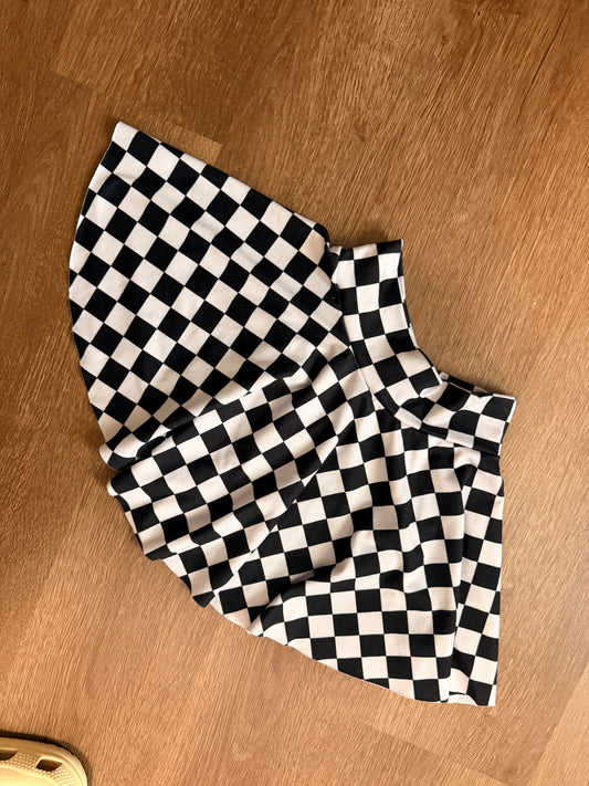 2/3t Checkered circle skirt