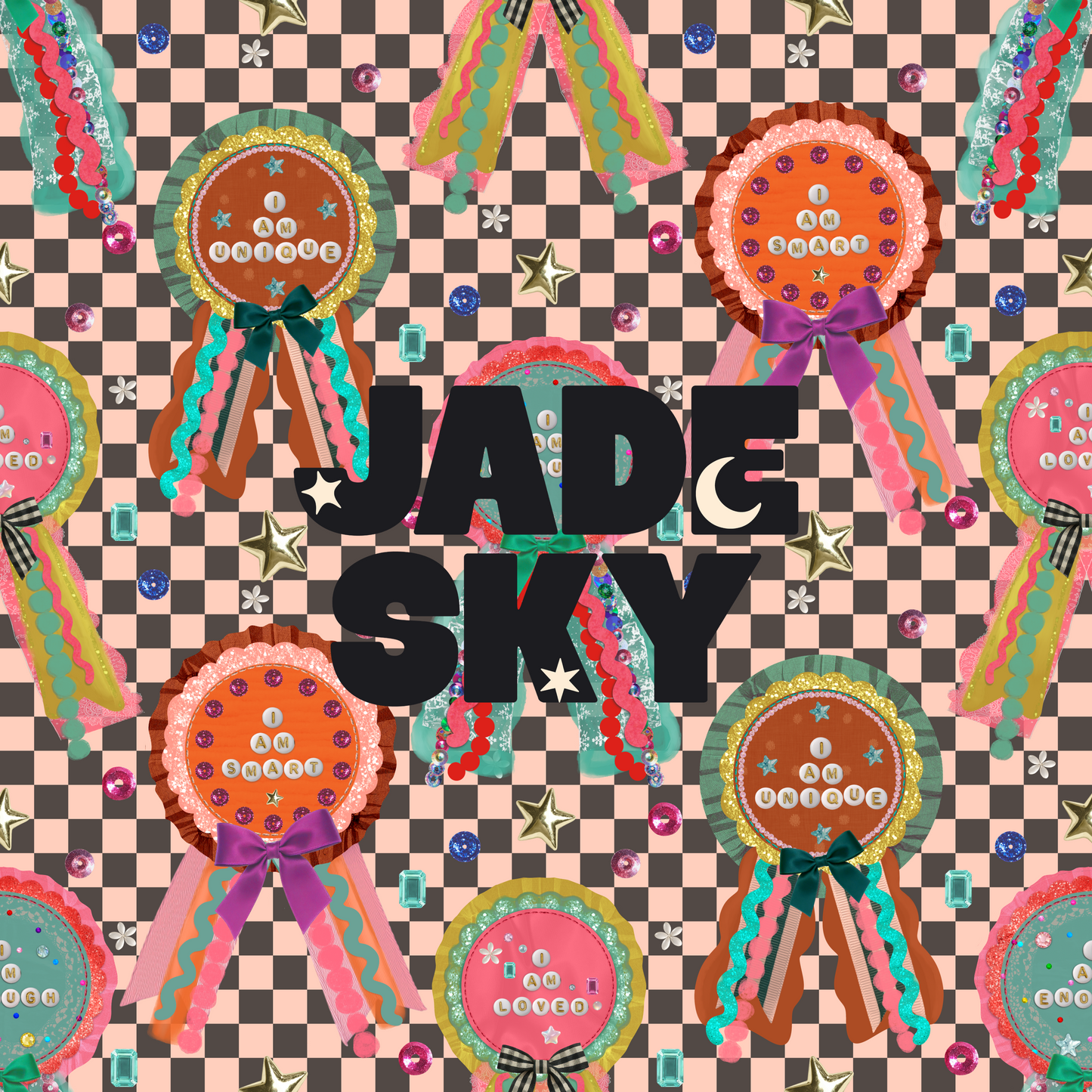 Affirmation Ribbons Checkered