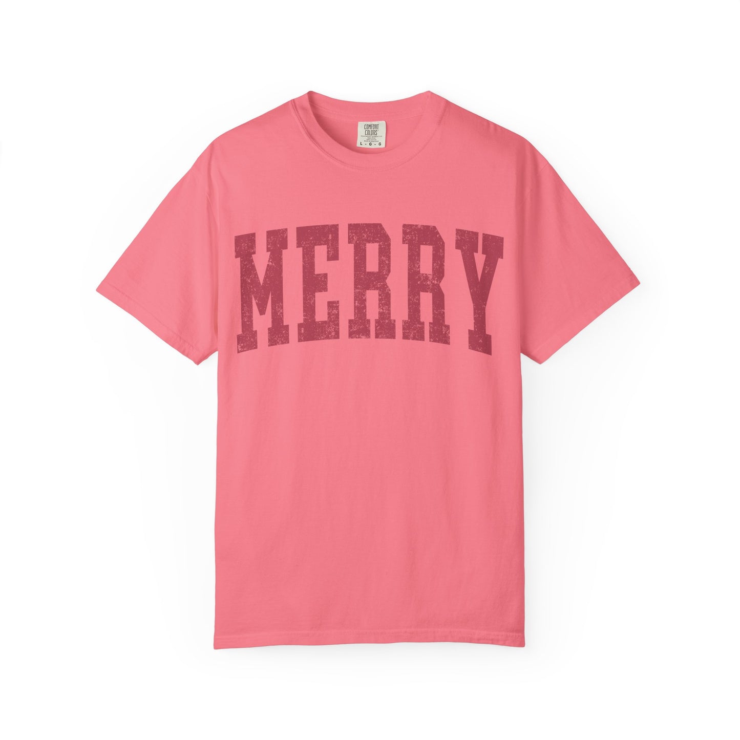 Merry Distressed Comfort Colors Tee