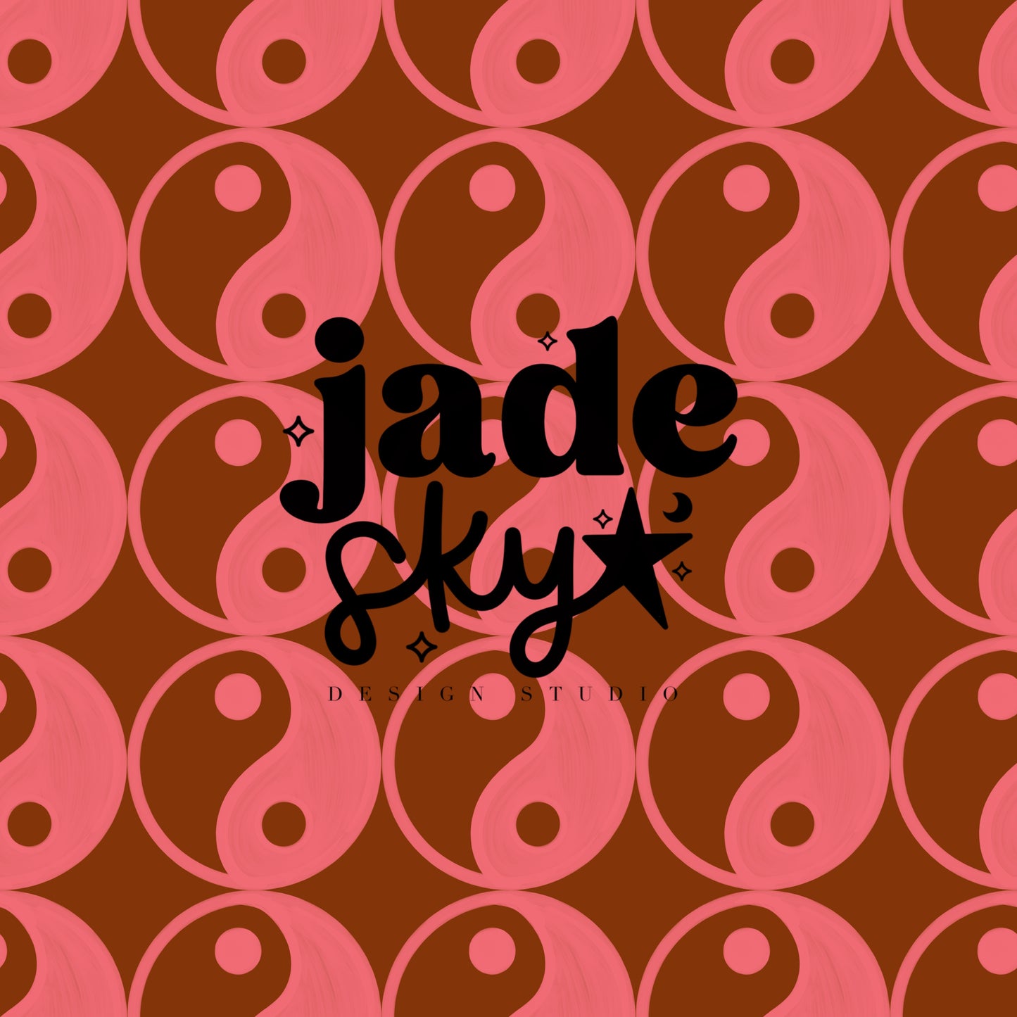Cinnamon/Salmon Checkered + Yin yang Duo