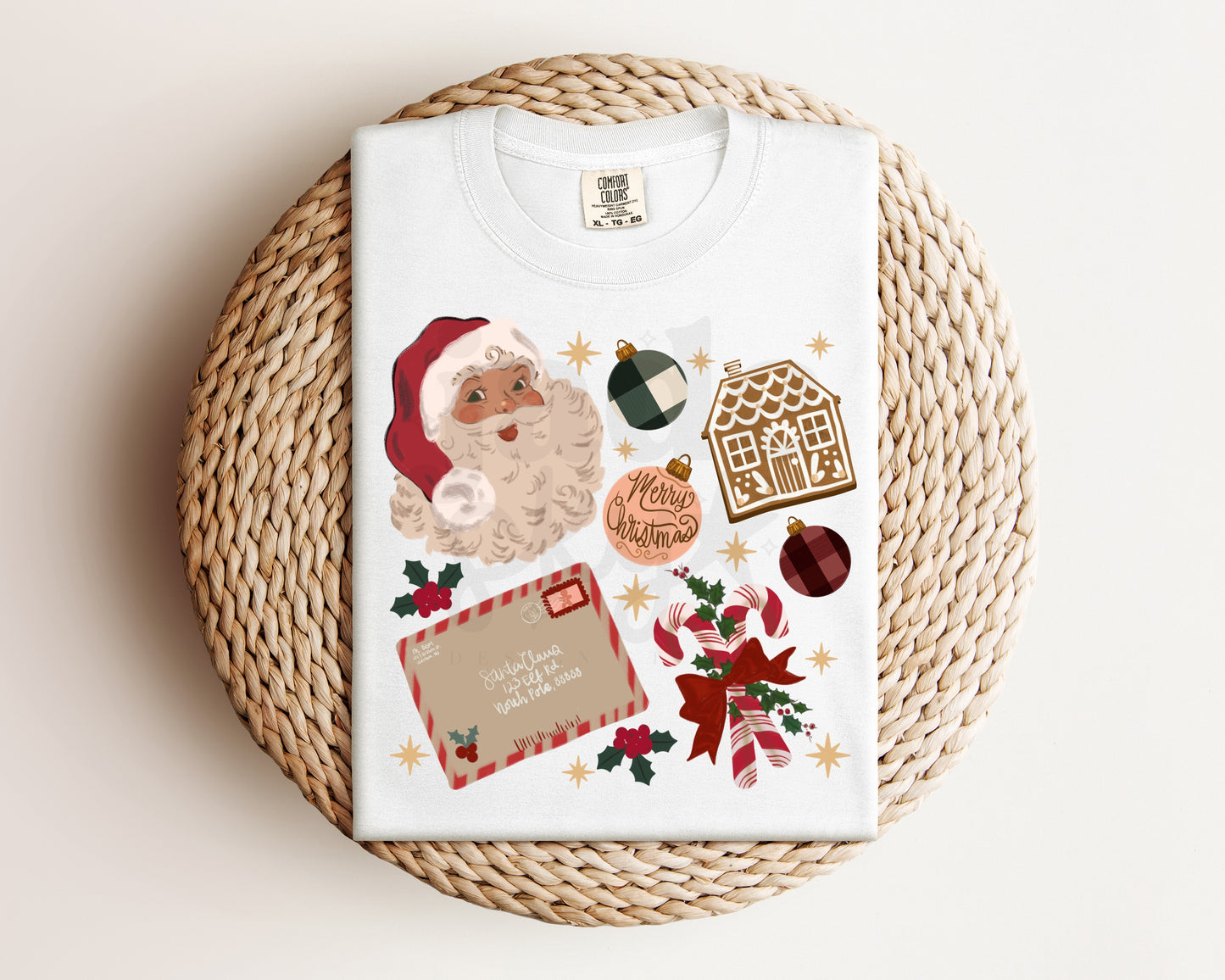 Vintage Christmas Mashup PNG (Skin tone 3)