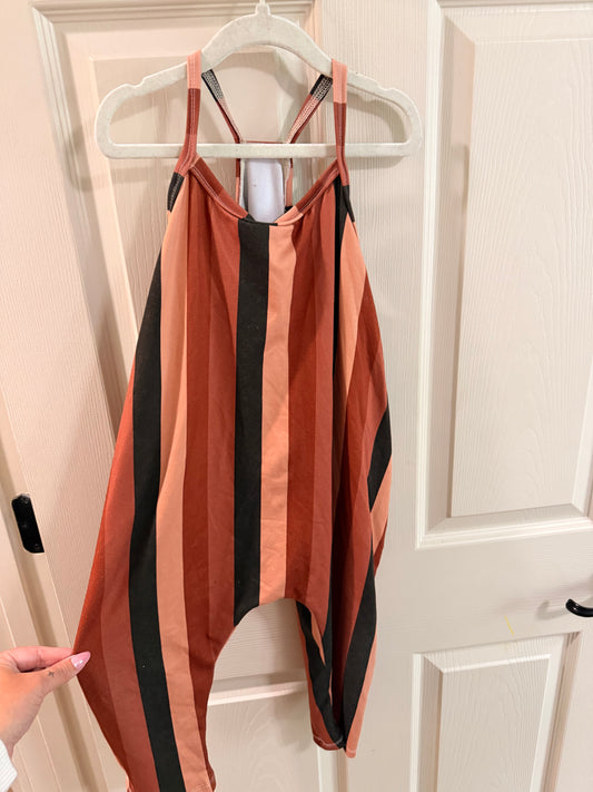 4t brown stripes romper