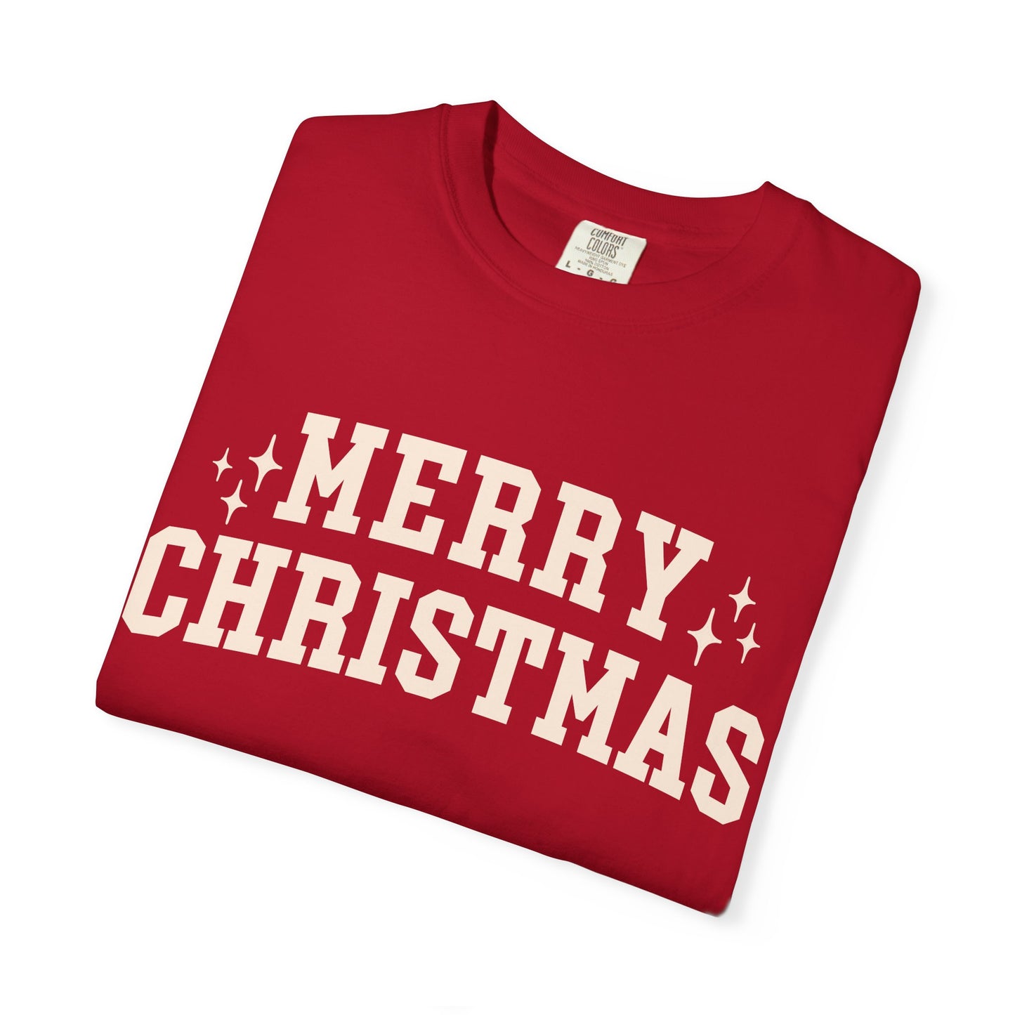 Merry Christmas Comfort Colors Tee