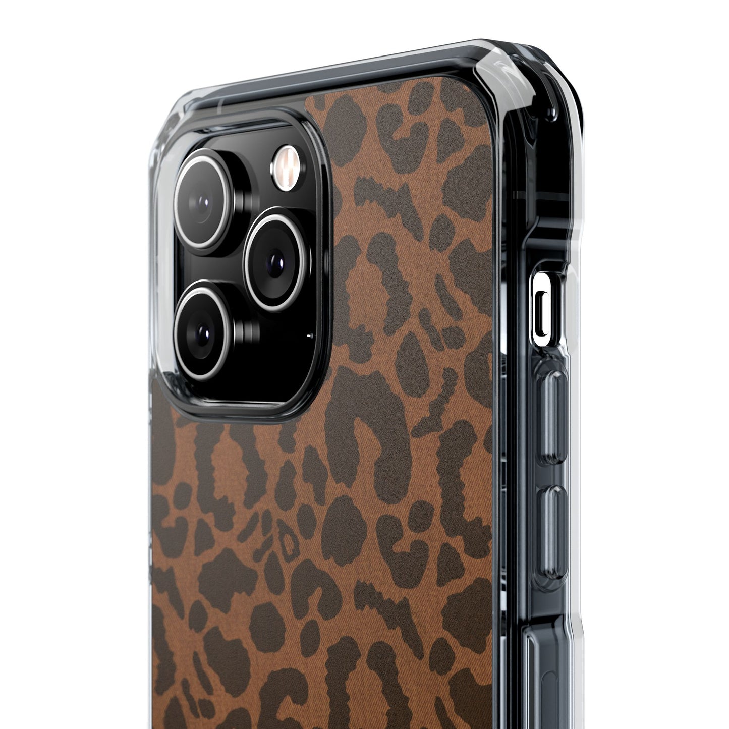 Cheetah Denim Magnetic Clear Impact Case