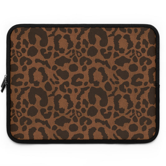 Cheetah Denim Laptop Sleeve