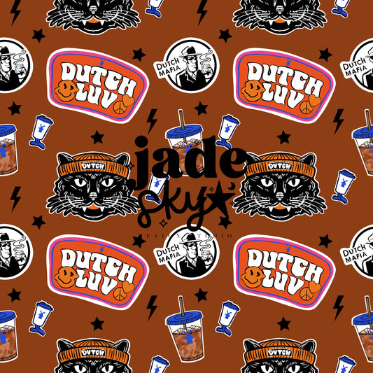 Coffee Sticker Pack seamless pattern