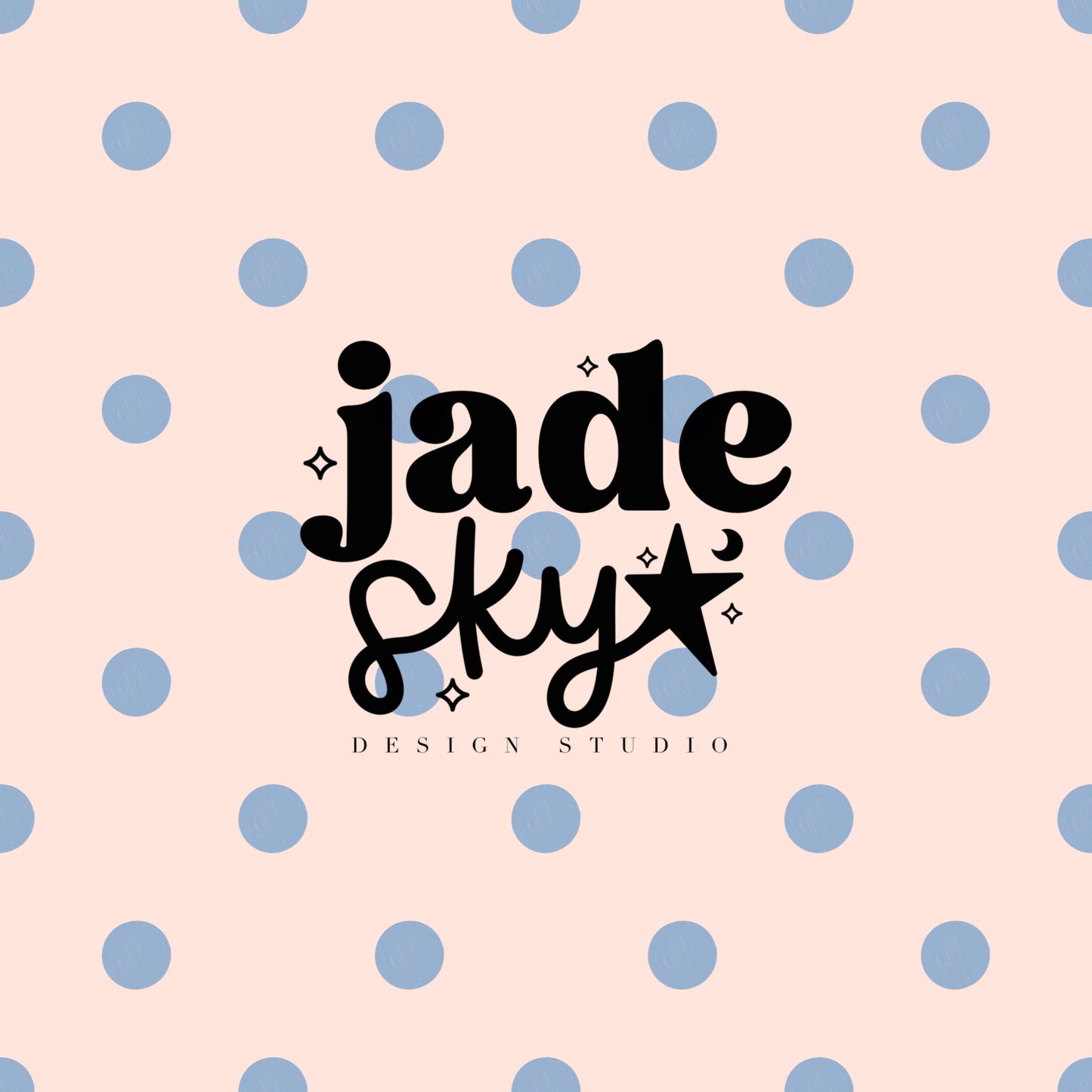 Blue bows + polka dots + stripes
