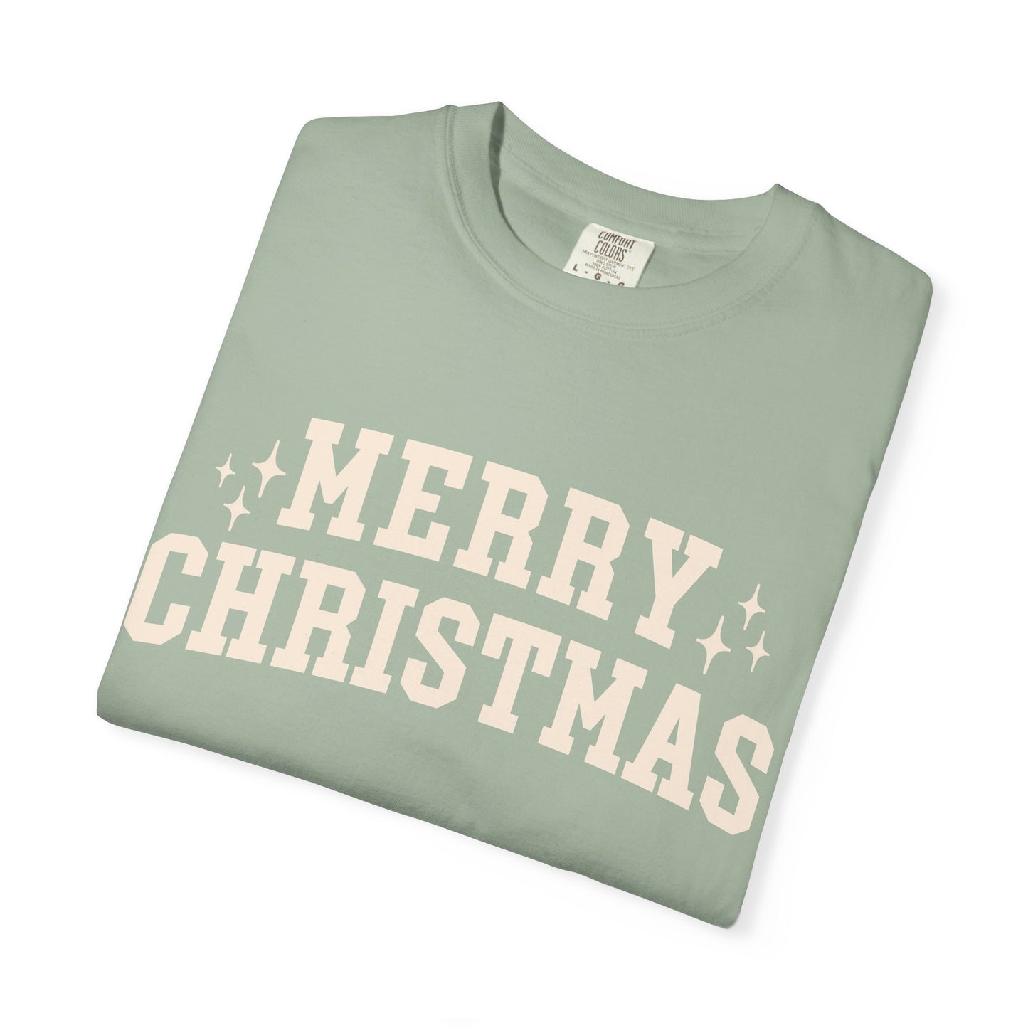 Merry Christmas Comfort Colors Tee