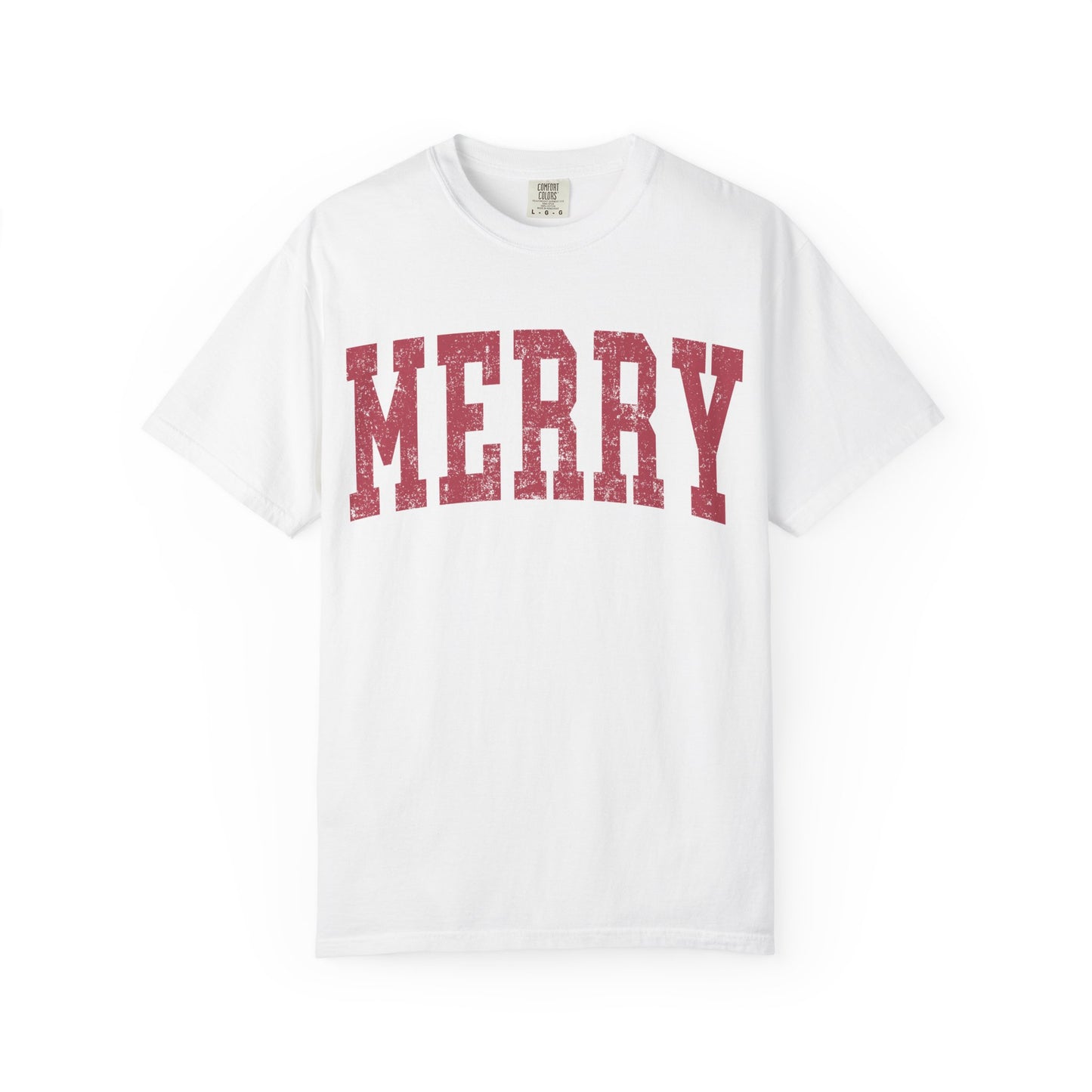 Merry Distressed Comfort Colors Tee