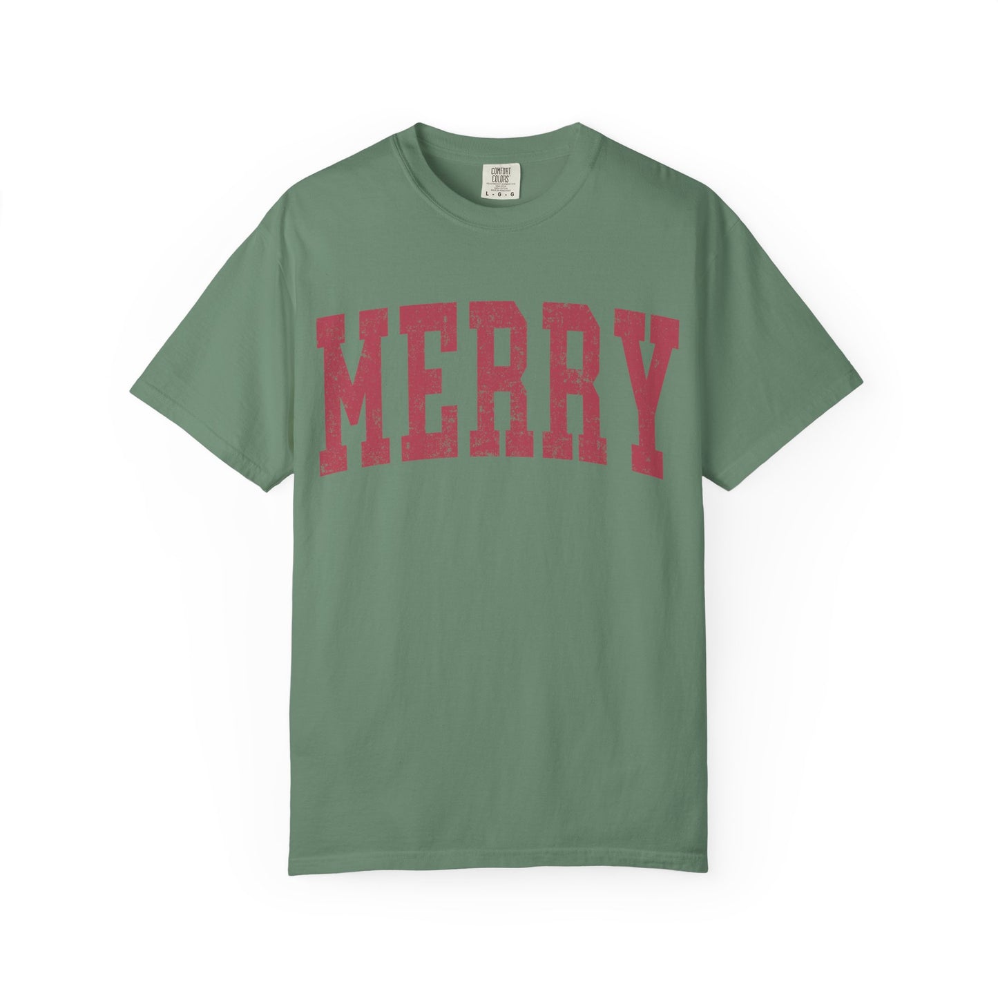 Merry Distressed Comfort Colors Tee