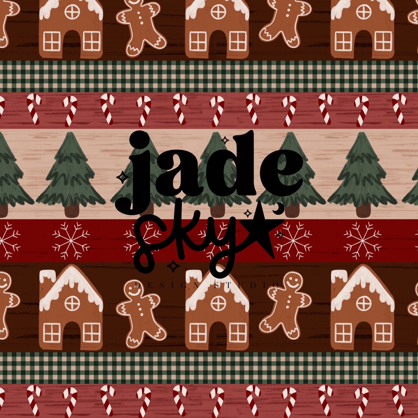 Christmas Sweater Stripes (red)