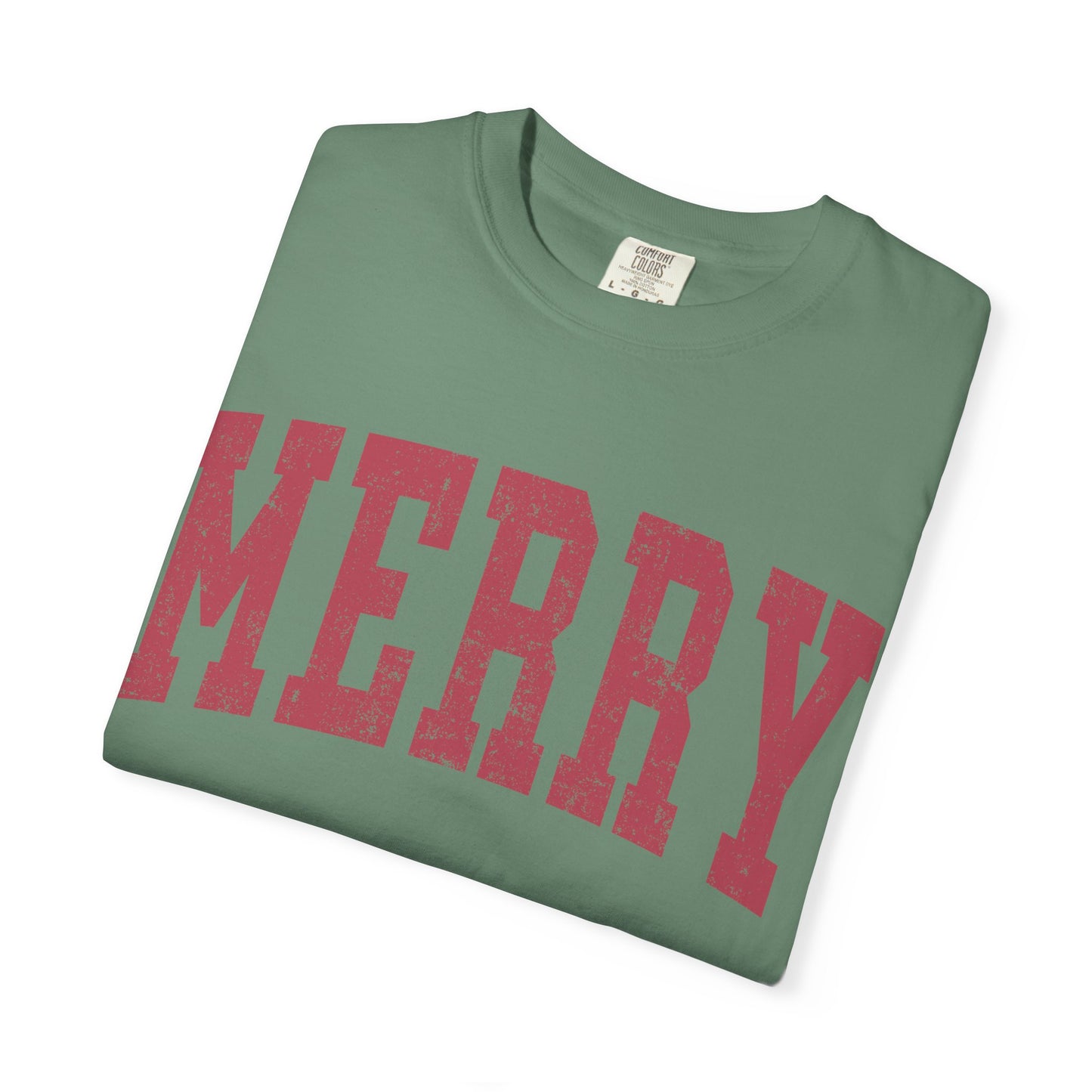 Merry Distressed Comfort Colors Tee