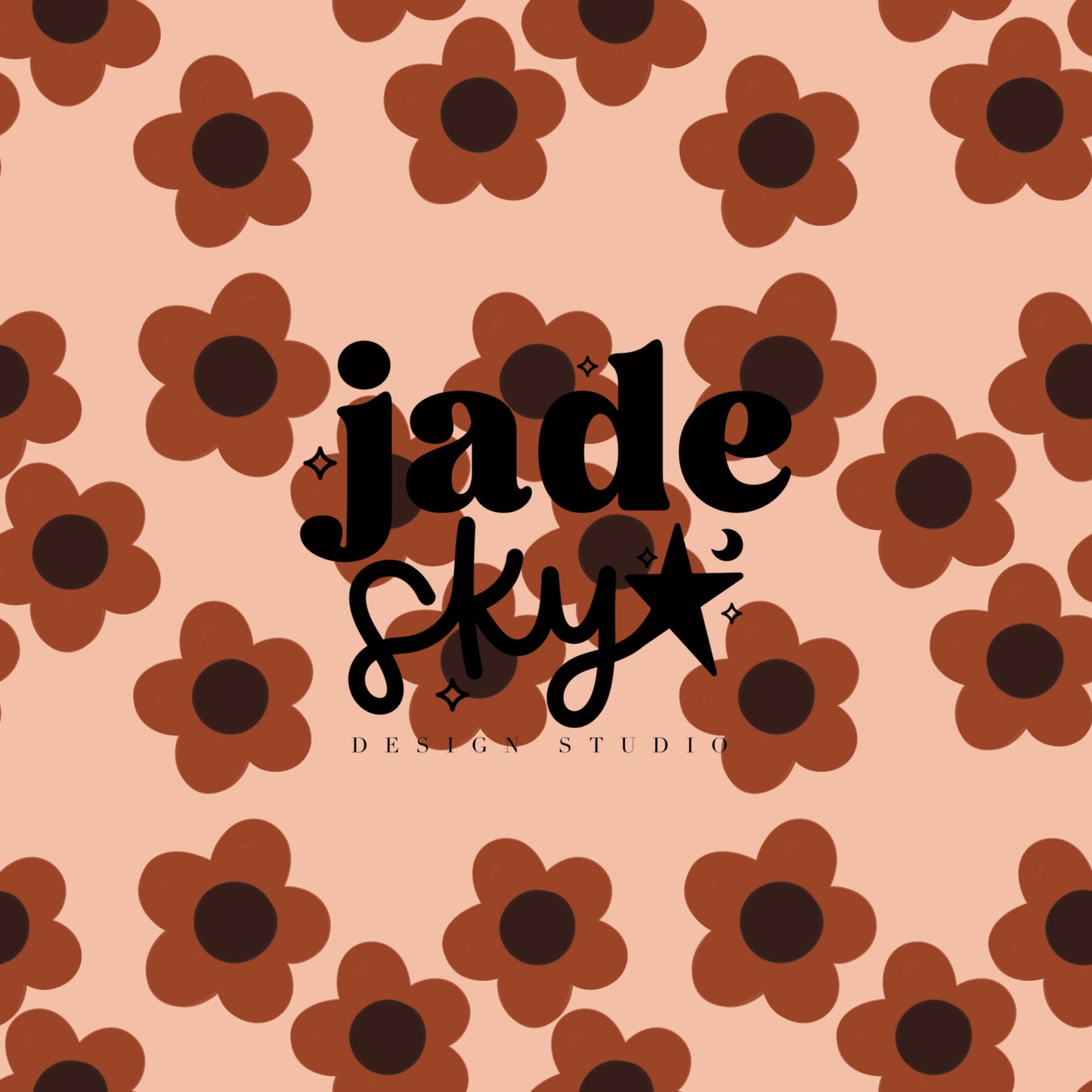 Cutesy Floral neutral browns