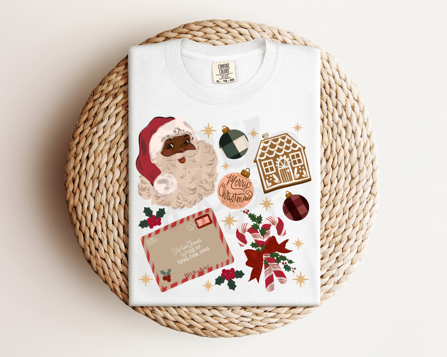 Vintage Christmas Mashup PNG (Skin tone 1)